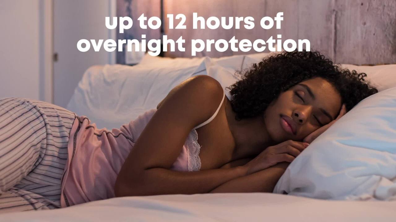 thumbnail video image 2 of (9 pack) U by Kotex Balance Ultra Thin Overnight Pads with Wings, 38 Ct, 2 of 13