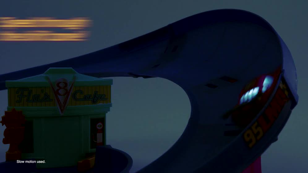 thumbnail video image 2 of Disney and Pixar Cars Race to Celebrate Lightning McQueen Celebration Raceway Playset & Toy Car, 2 of 7