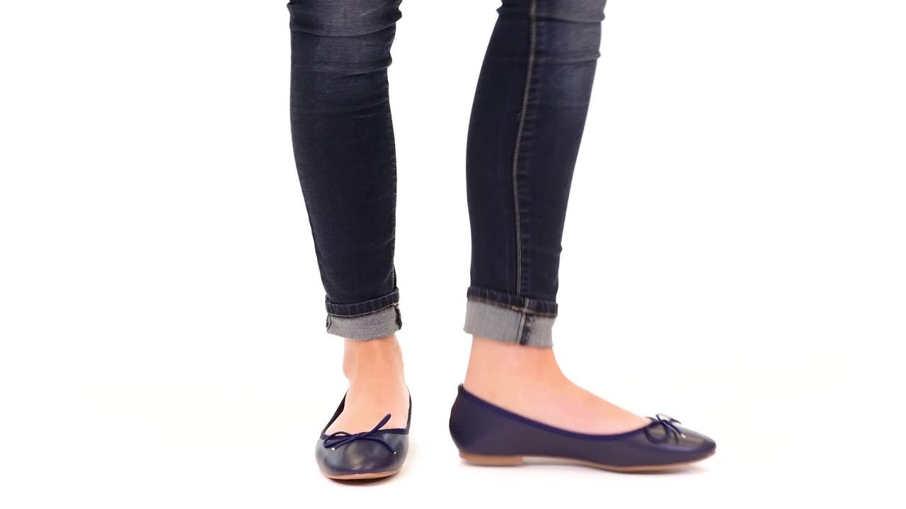 thumbnail video image 2 of Journee Womens Vika Slip On Round Toe Ballet Dress Flats, Widths Available, 2 of 10