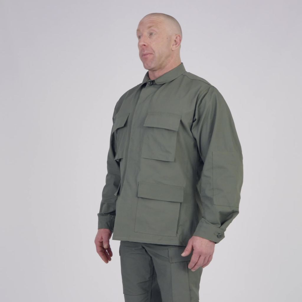 thumbnail video image 2 of Propper Men's BDU Coat  - 100% Cotton Ripstop, 2 of 6