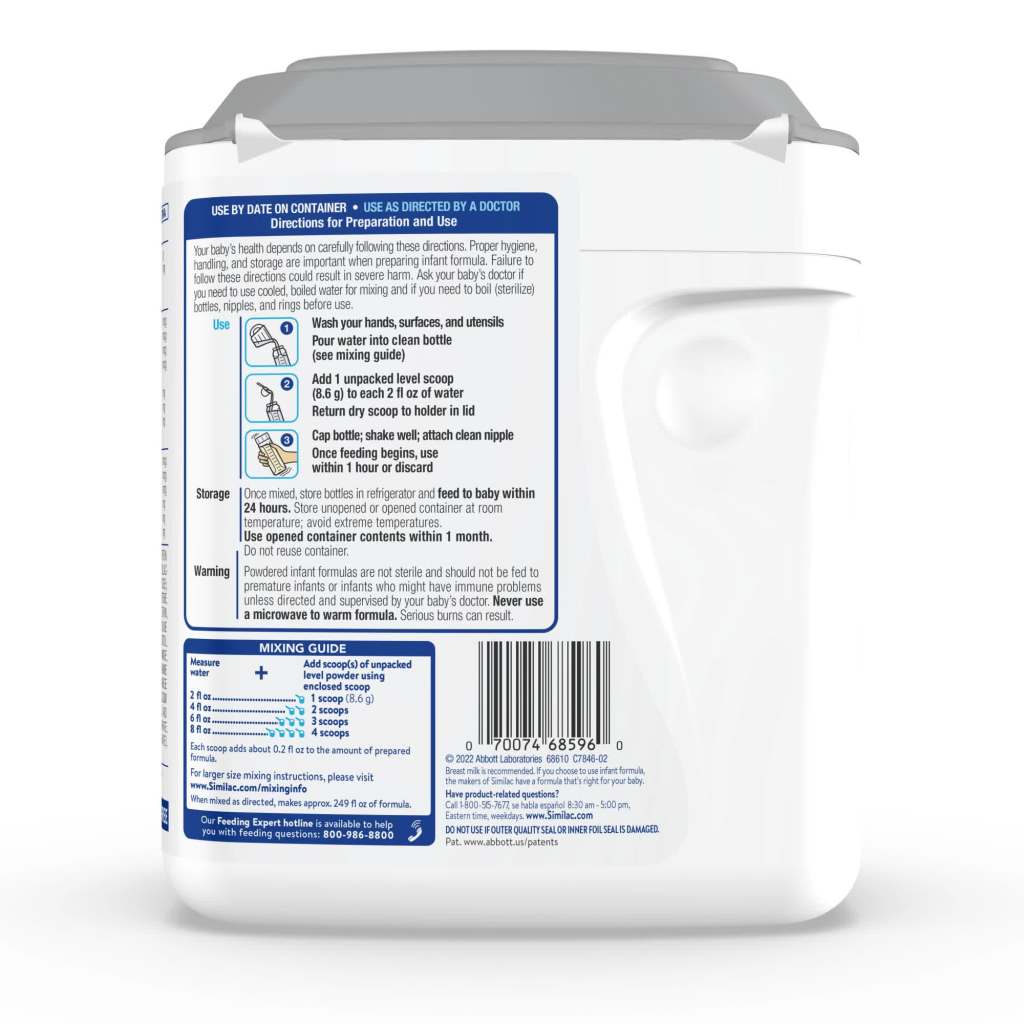 thumbnail video image 3 of Similac 360 Total Care Baby Formula Powder, 34-oz Tub, 3 of 24