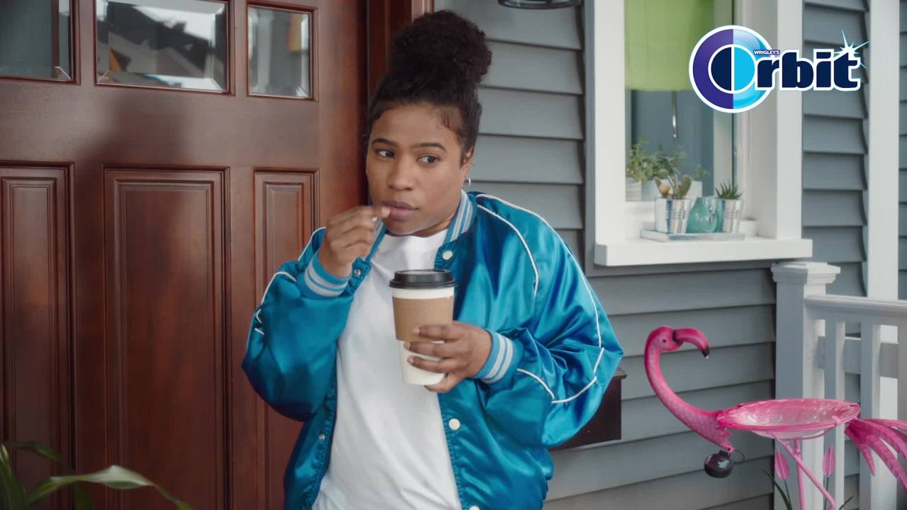 thumbnail video image 2 of Orbit Gum Spearmint Sugar Free Chewing Gum, Single Pack - 14 Piece, 2 of 19