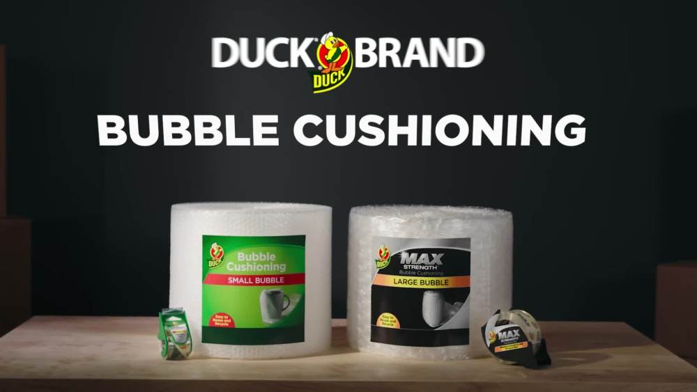 Duck Max Strength Large Bubble Cushioning Wrap, 12 in x 100 ft, Clear (287223) - image 2 of 10