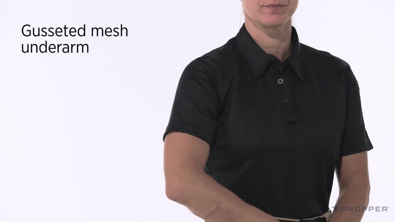 thumbnail video image 2 of Propper Women's I.C.E. Performance Short Sleeve Polo, 2 of 10