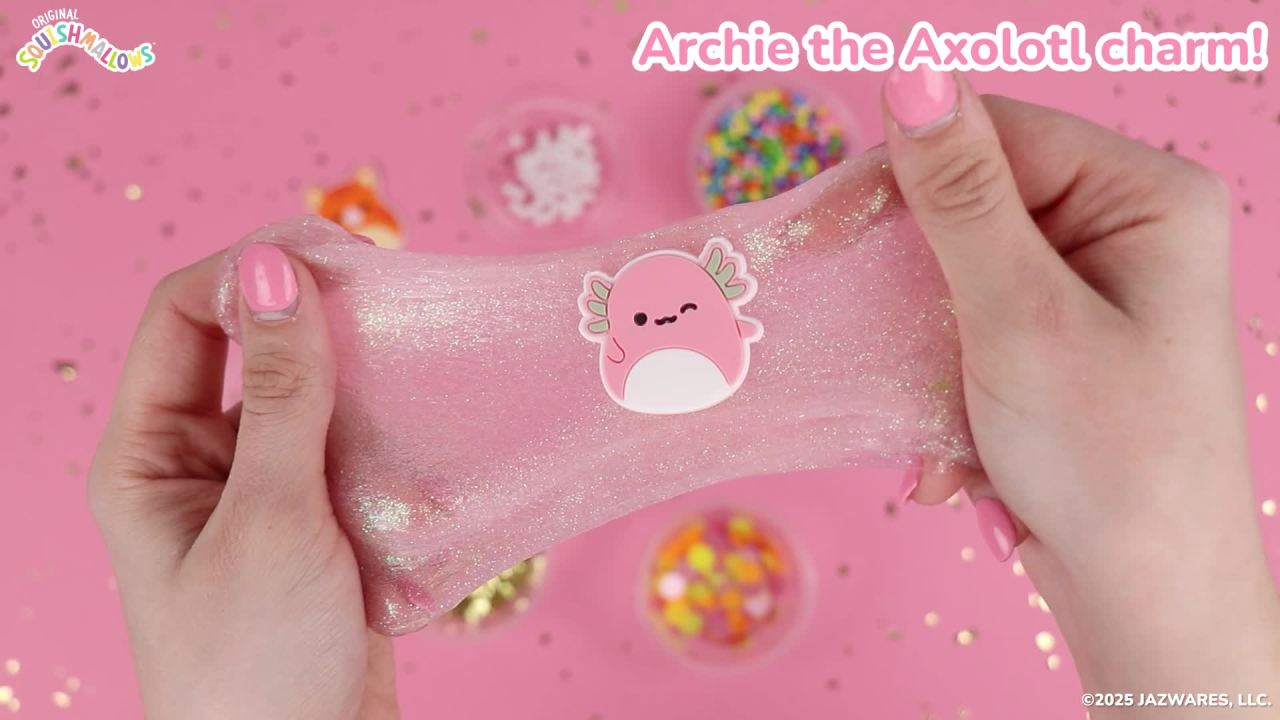 thumbnail video image 3 of Original Squishmallows™ Ultimate Slime Mix-Ins, Boys and Girls, Child, Ages 6+, 3 of 11