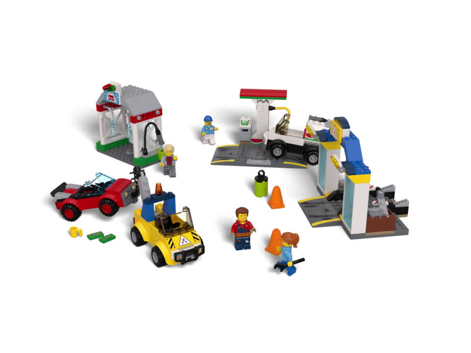 LEGO City Garage Center 60232 Preschool Kids Building Toy Truck Car Garage Gas Station Learning Play Kit (234 Pieces) - image 2 of 6