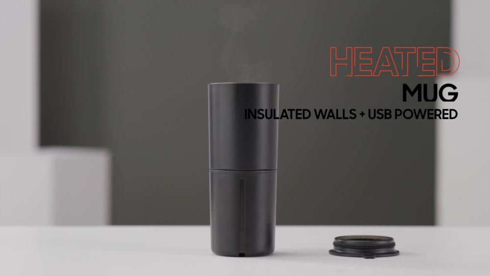 Sharper Image® Insulated Heated Travel Mug with USB Power and Stainless