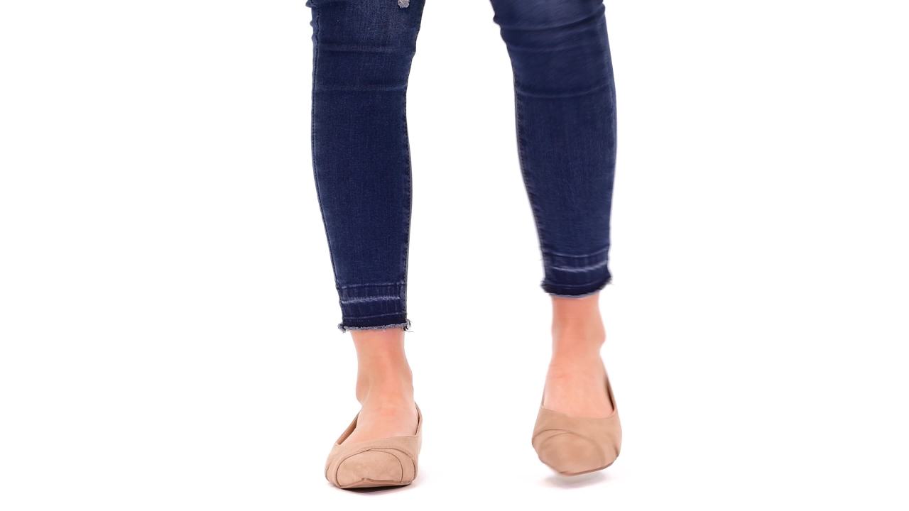 thumbnail video image 2 of Journee Womens Winslo Slip On Pointed Toe Ballet Dress Flats, 2 of 10