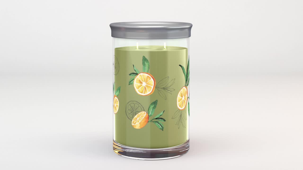 thumbnail video image 2 of Yankee Candle Sage & Citrus Large Tumbler Scented Candles, 20 oz, 2 of 10