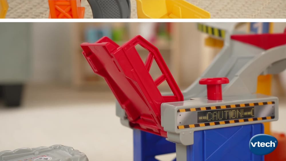 thumbnail video image 2 of VTech Go! Go! Smart Wheels Spiral Construction Tower with Accessories, Baby and Toddler Toys, 2 of 14