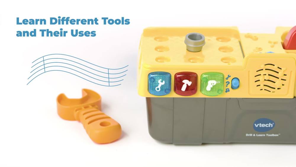 VTech Drill and Learn Toolbox With Working Drill and Tools - image 2 of 5