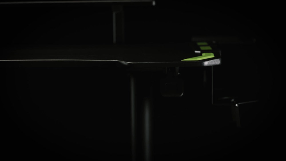 RESPAWN 3010 Gaming Computer Desk Ergonomic Height Adjustable Gaming Desk, in Red (RSP3010