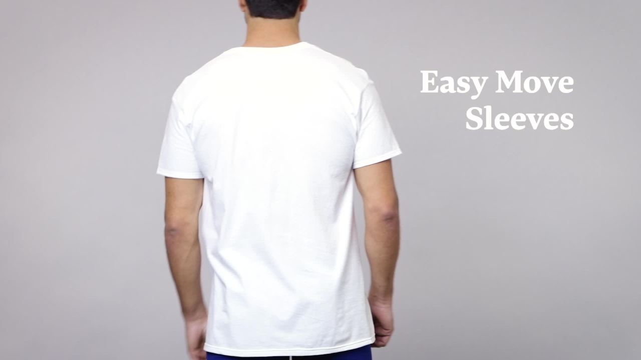 thumbnail video image 2 of Fruit of the Loom Men's V-Neck Undershirts, 6-Pack, 2 of 9