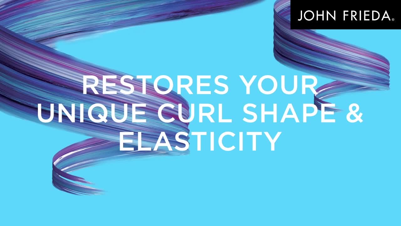 thumbnail video image 2 of John Frieda Frizz Ease Dream Curls Styling Spray, Smooth Frizzy Hairspray, 6.7 oz, 2 of 7