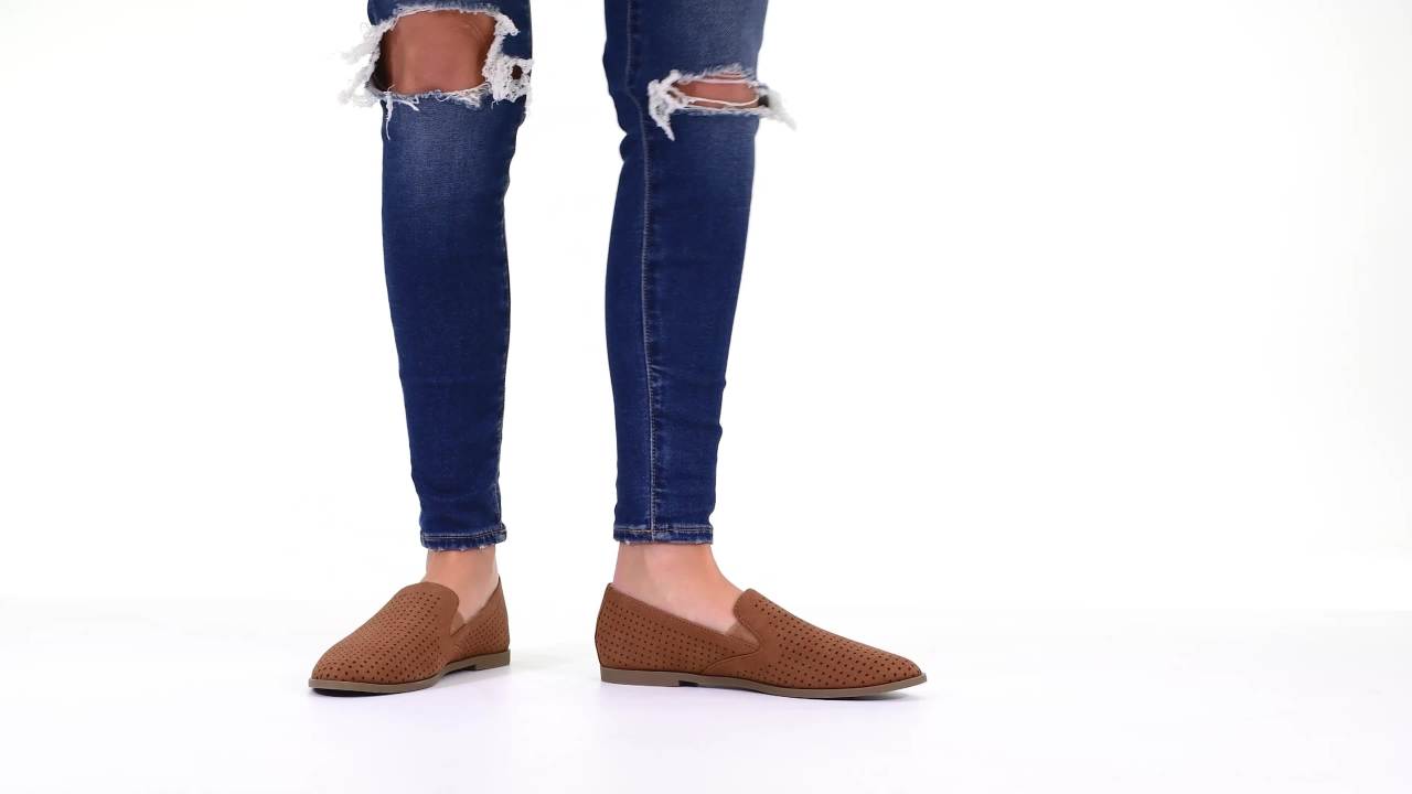 thumbnail video image 2 of Journee Womens Lucie Slip On Almond Toe Loafer Dress Flats, Widths Available, 2 of 10