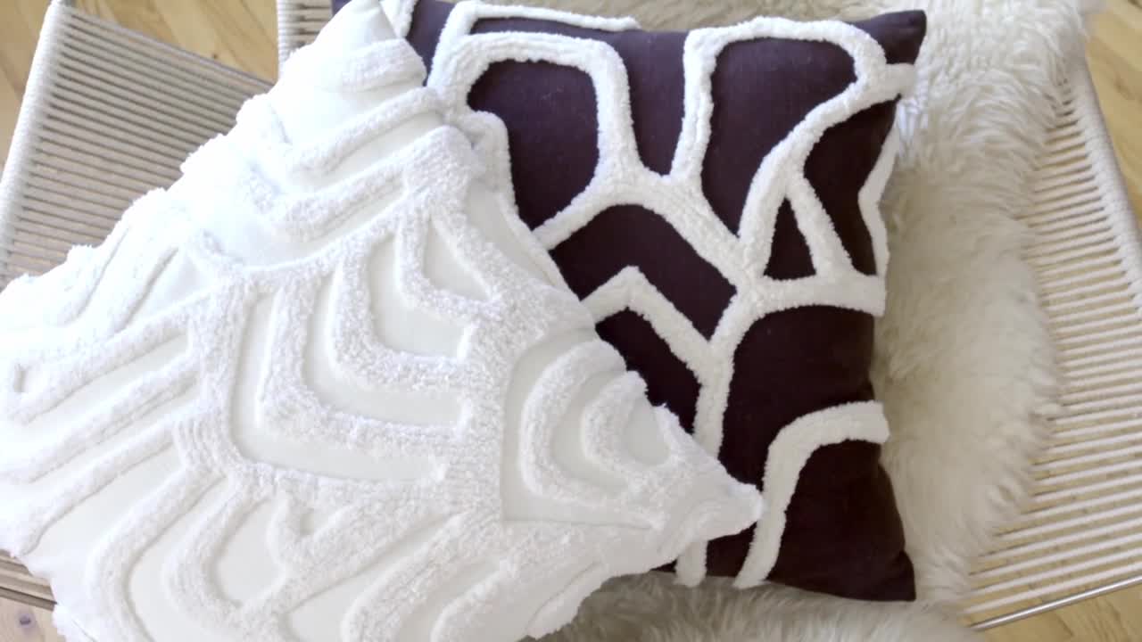 thumbnail video image 2 of Rochelle Porter Jaguars Single Panel Curtain Poletop Rod Pocket, Cotton, Ivory, Light Filtering, Adult, 50" W x 84" L, 2 of 8