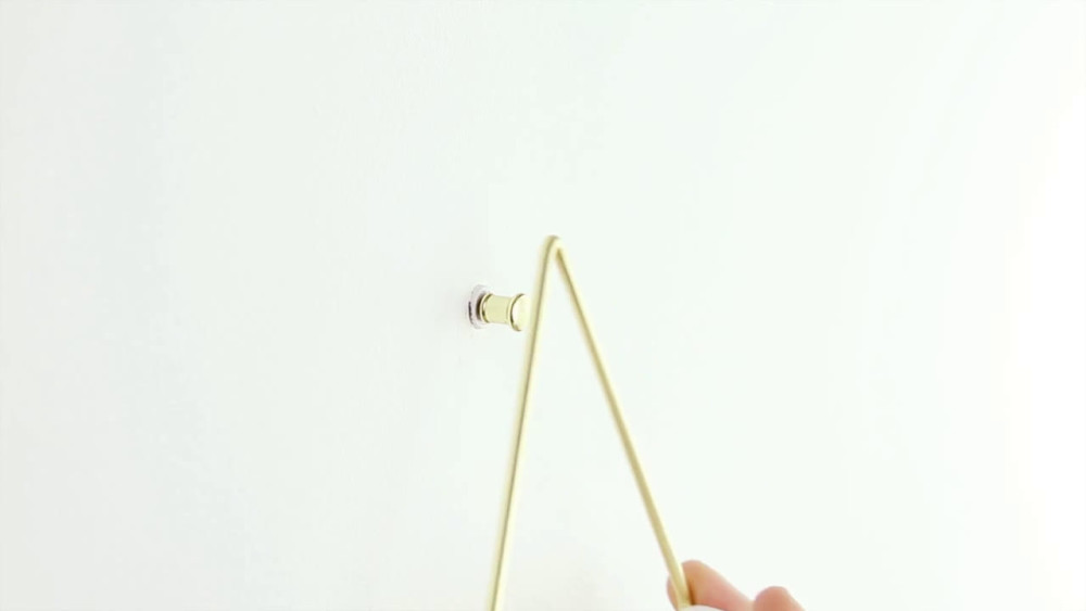 Umbra Trigg Ceramic Hanging Planter Wall Décor Large White/Brass - image 21 of 21