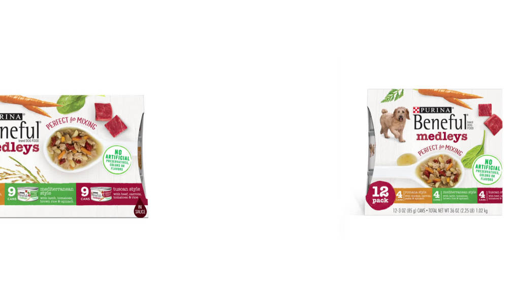 Purina Beneful Medley Wet Dog Food Variety Pack Chicken Lamb and Beef