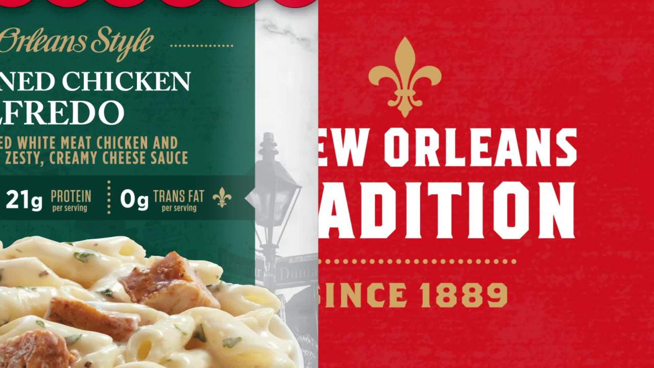 thumbnail video image 2 of Zatarain's No Artificial Flavors Blackened Chicken Alfredo Frozen Dinner, 10.5 oz Box, 2 of 25