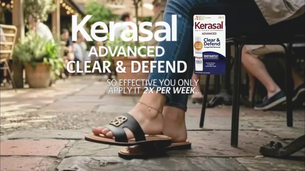 thumbnail video image 2 of Kerasal Advanced Clear & Defend Fungal Nail Renewal –Better-Looking Nails after 1 Use, Apply 2x Weekly, 0.13 fl oz | HSA/FSA Eligible, 2 of 13