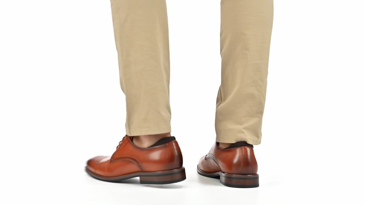 thumbnail video image 2 of Vance Mens Maning Cap Toe Lace-up Derby, 2 of 10