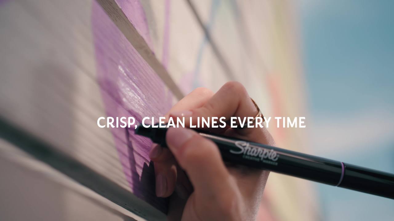 thumbnail video image 2 of Sharpie Creative Markers, Earth Tones, Water-Based Acrylic Markers, Bullet Tip, Assorted Colors, 12 Count, 2 of 7