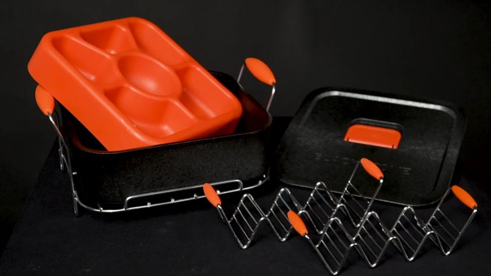 Blackstone Taco Kit with Rack, Tortilla Warmer and Condiment Tray
