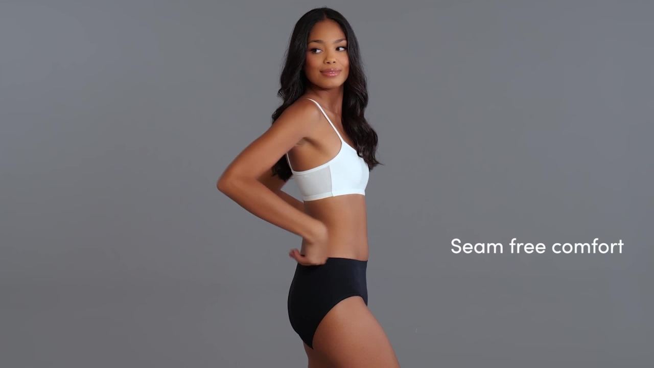 thumbnail video image 2 of Fruit of the Loom Women's 360 Stretch Seamless Underwear, 6-Pack, 2 of 15