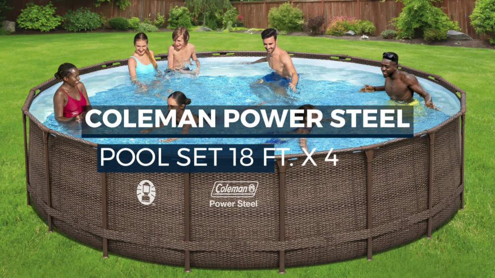 Walmart Above Ground Pools 18 X 48 Coleman Power Steel 18’ x 48” Round Above Ground Pool Set - Walmart.com