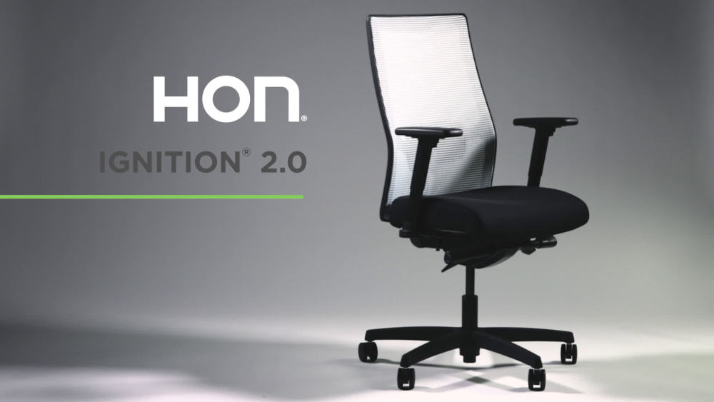 HON Ignition 2.0 Mesh Back Task Chair with Adjustable Arms and