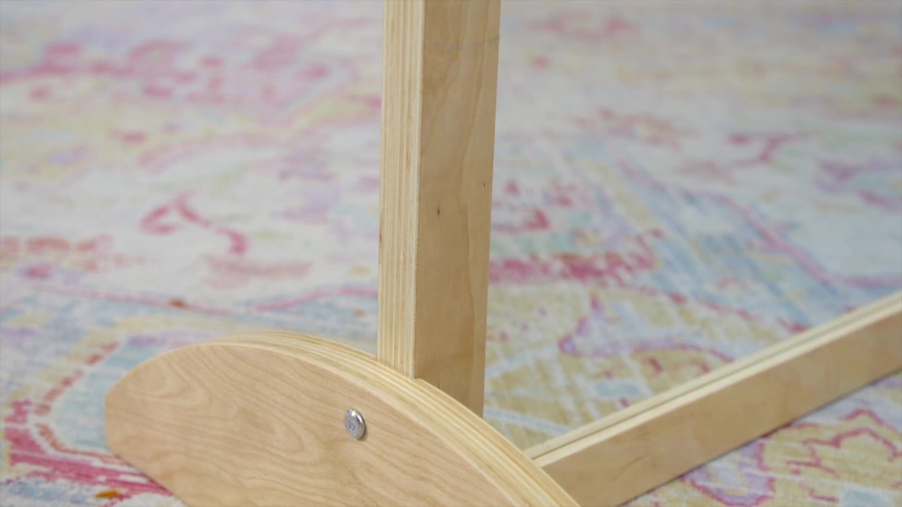 thumbnail video image 2 of ECR4Kids Single-Sided Bi-Directional Mirror, Natural, 2 of 10