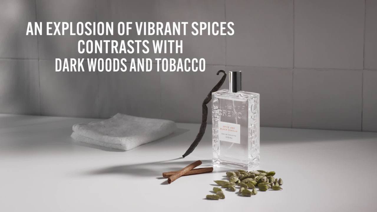 thumbnail video image 2 of Cremo Men's Cologne Spray, Spice & Black Vanilla Scent, 3.4 fl oz, 2 of 10