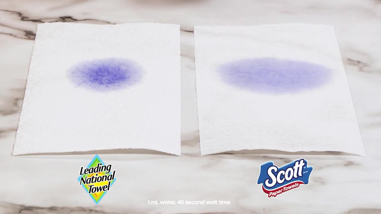 thumbnail video image 2 of Scott Paper Towels, Choose-A-Sheet, 6 Double Rolls, 2 of 10
