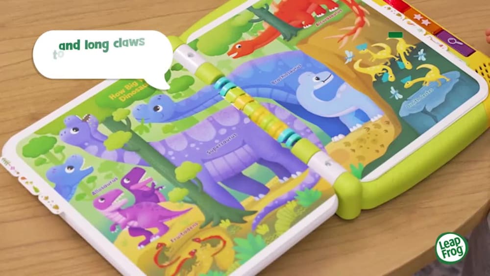 thumbnail video image 3 of LeapFrog Touch & Learn Dinosaur Book Baby and Toddler Toys, 3 of 14