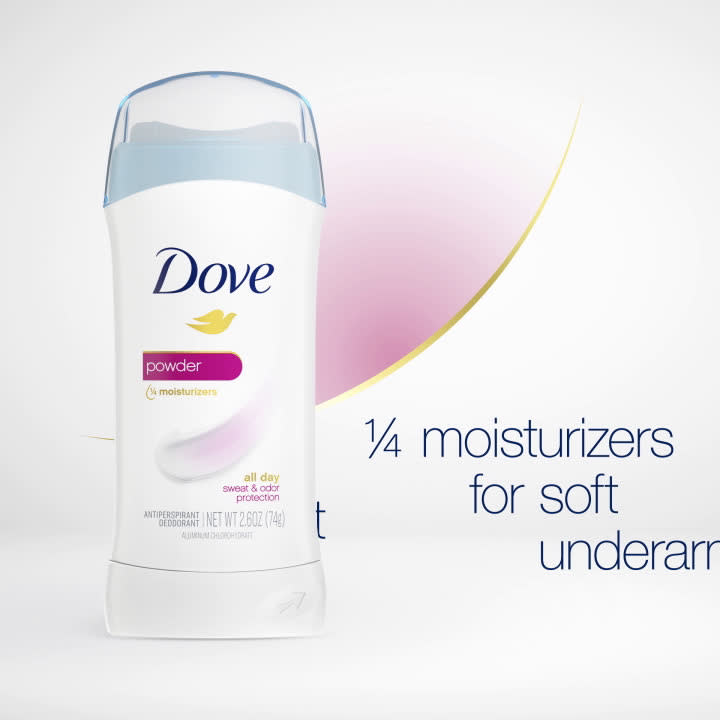 Dove Sweat and Odor Protection Women's Antiperspirant Deodorant Stick Twin Pack, Powder, 2.6 oz - image 2 of 11