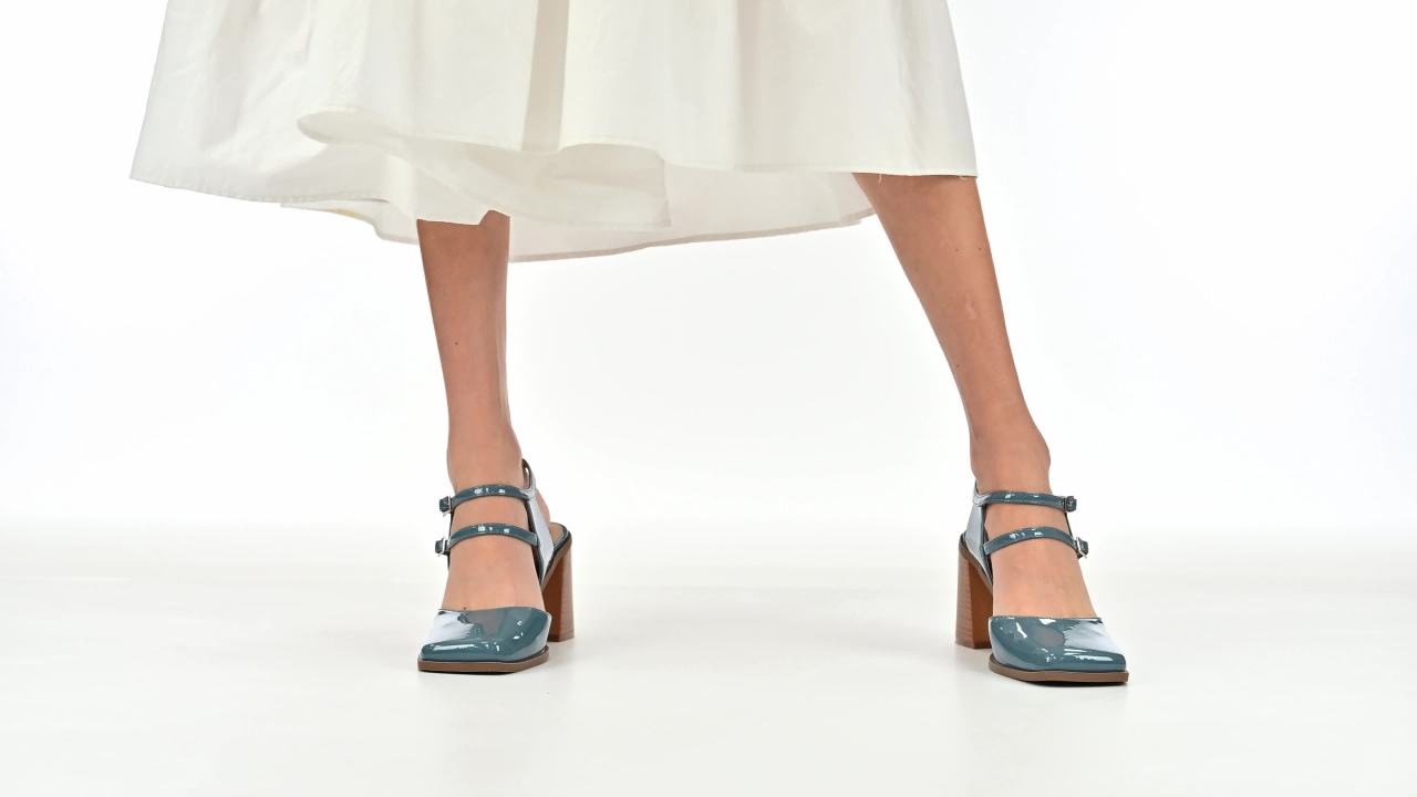 thumbnail video image 2 of Journee Womens Caisey Double Strap Mary Jane Pumps, 2 of 10