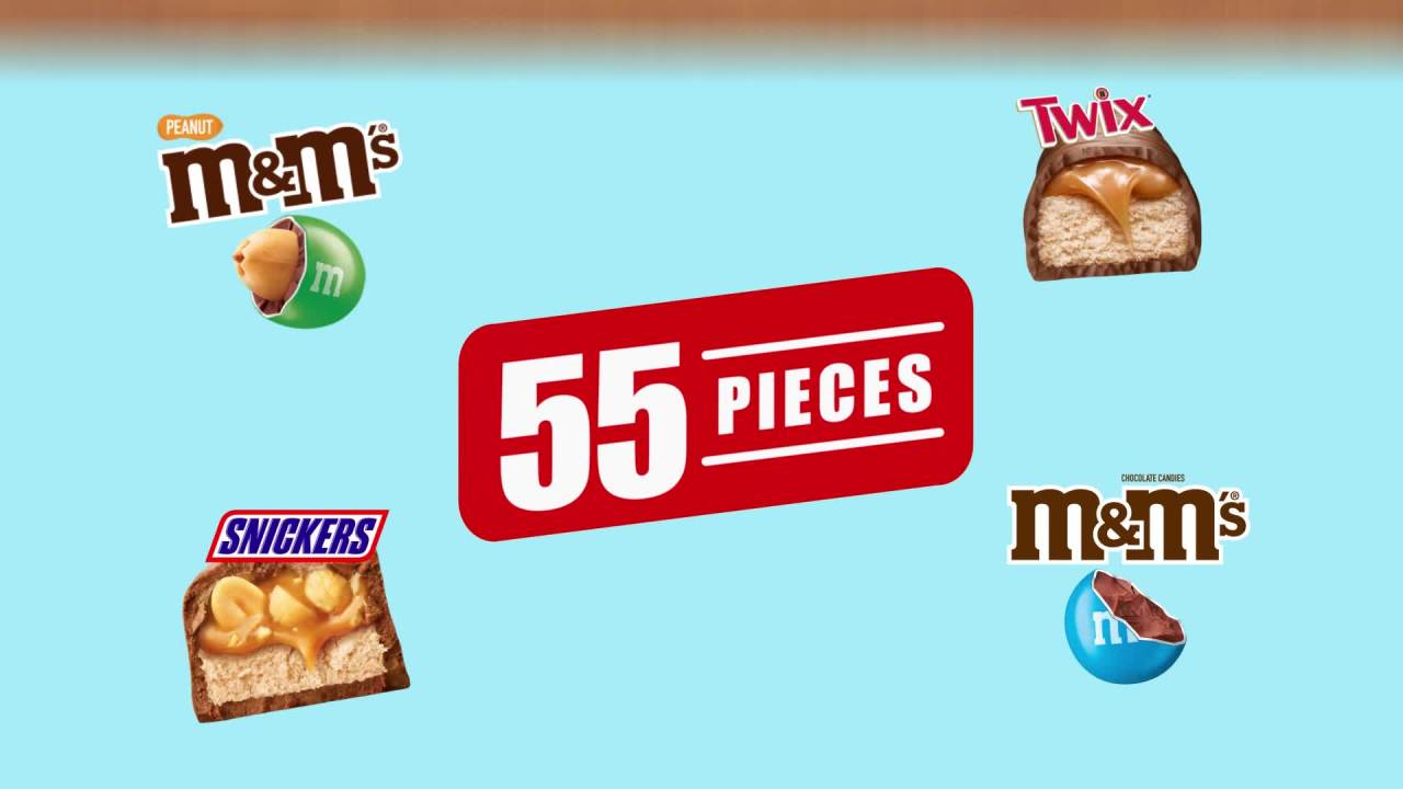 thumbnail video image 2 of Mars Mixed M&M's, Snickers & Twix Milk Chocolate Candy Bars Variety Pack - 55 Ct, 2 of 14