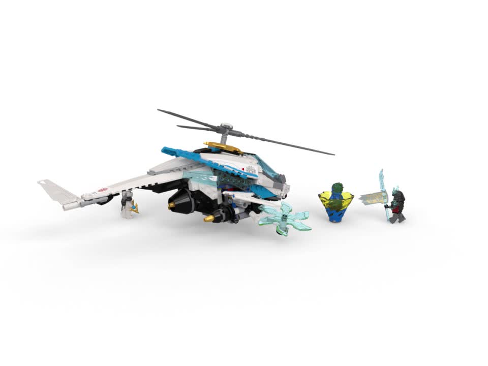 thumbnail video image 2 of LEGO Ninjago ShuriCopter 70673 Building Set with Minifigures, 2 of 8