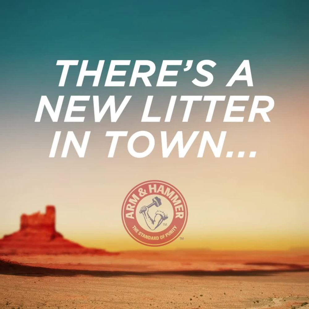 thumbnail video image 2 of ARM & HAMMER Clump & Seal AbsorbX Clumping Litter, Multi-Cat Unscented, 8.5 lb, 2 of 9