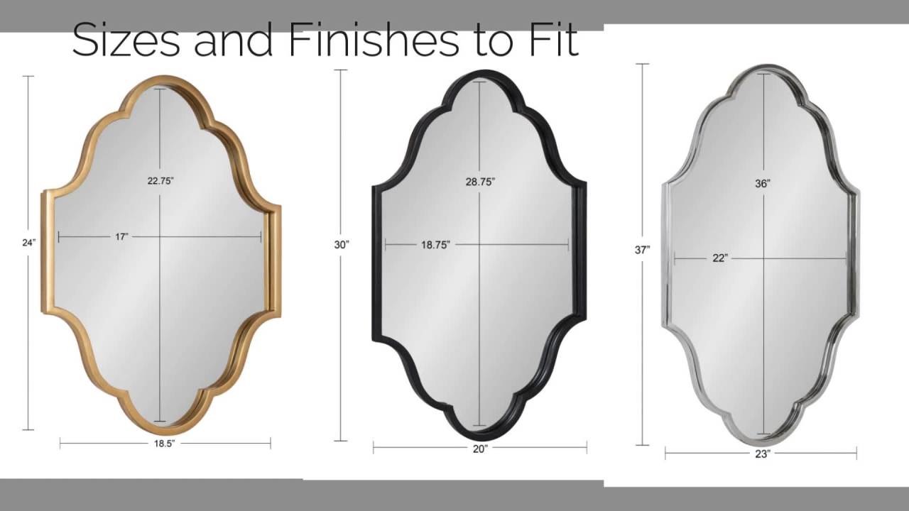 thumbnail video image 2 of Kate and Laurel Rowla Framed Wall Mirror, Silver 23x37, 2 of 11