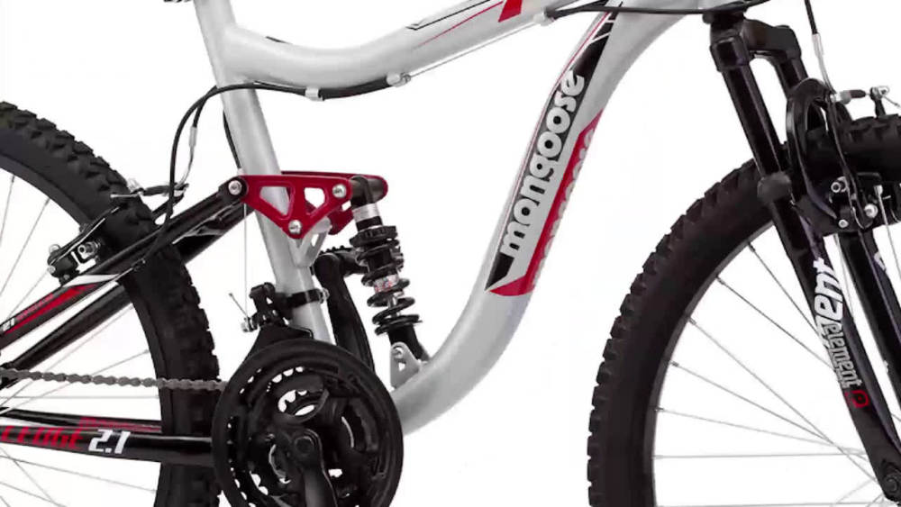 Mongoose Ledge 2.1 Mountain Bike, 24-inch wheels, 21 speeds, boys frame, Silver/Red - image 2 of 8