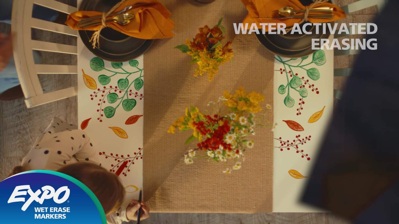 EXPO Wet Erase Markers, Assorted Colors, Ultra Fine Tip, 8 C