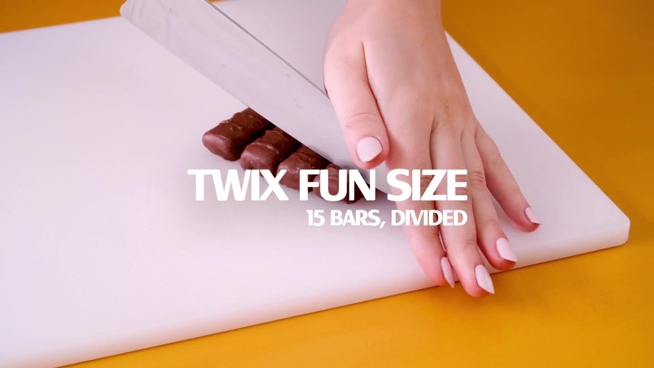 thumbnail video image 2 of TWIX Fun Size Chocolate and Caramel Cookie Bar Candy Bag, 12 Pack, 2 of 9