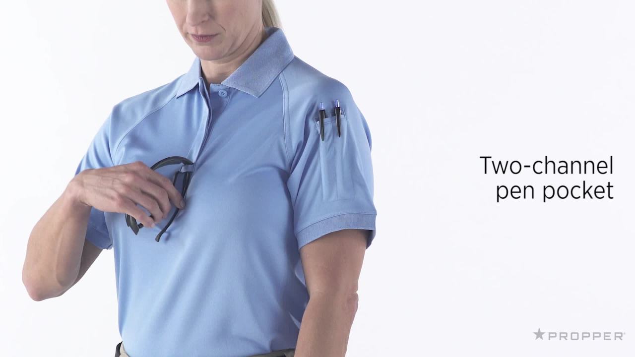 thumbnail video image 2 of Propper Women's Snag Free Short Sleeve Polo, 2 of 7