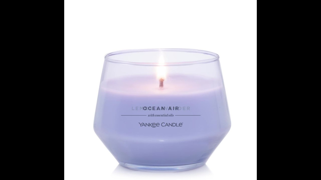 thumbnail video image 2 of Yankee Candle Pink Sands Studio Home Decor Scented Candles, 10 oz, 2 of 8