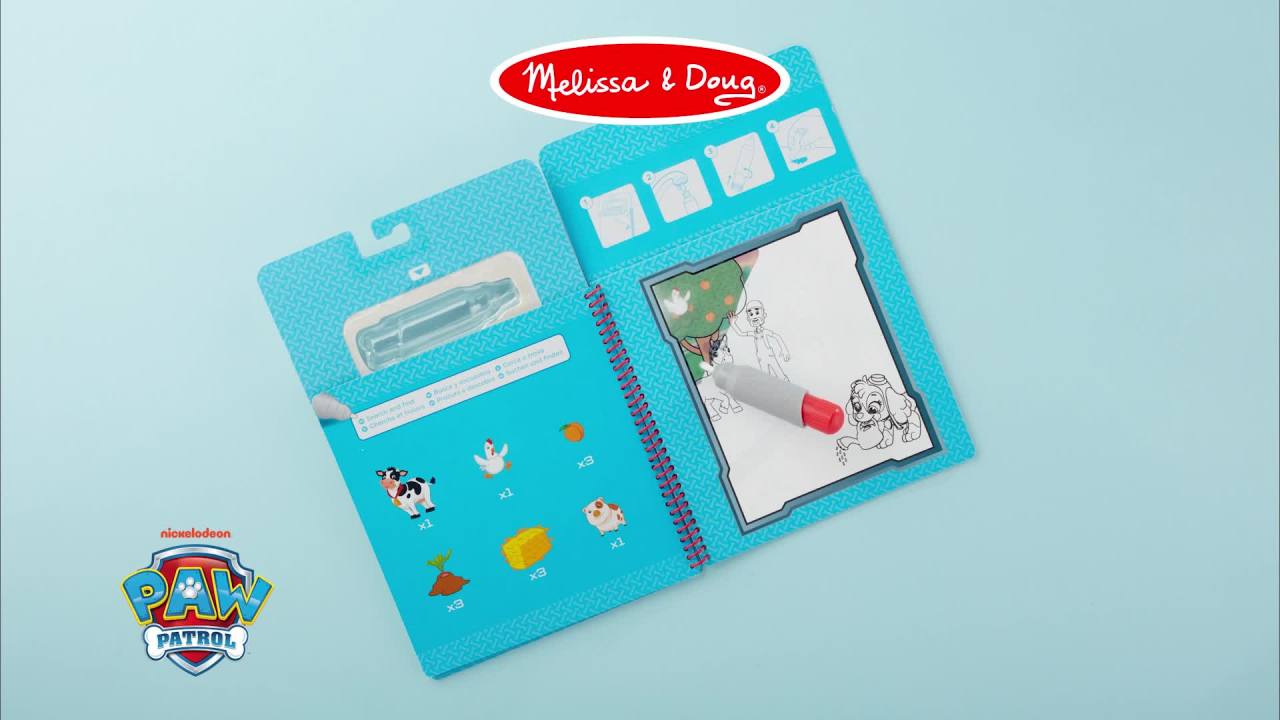 thumbnail video image 2 of Melissa & Doug PAW Patrol Water Wow! - Skye Water Reveal Travel Activity Pad, 2 of 11