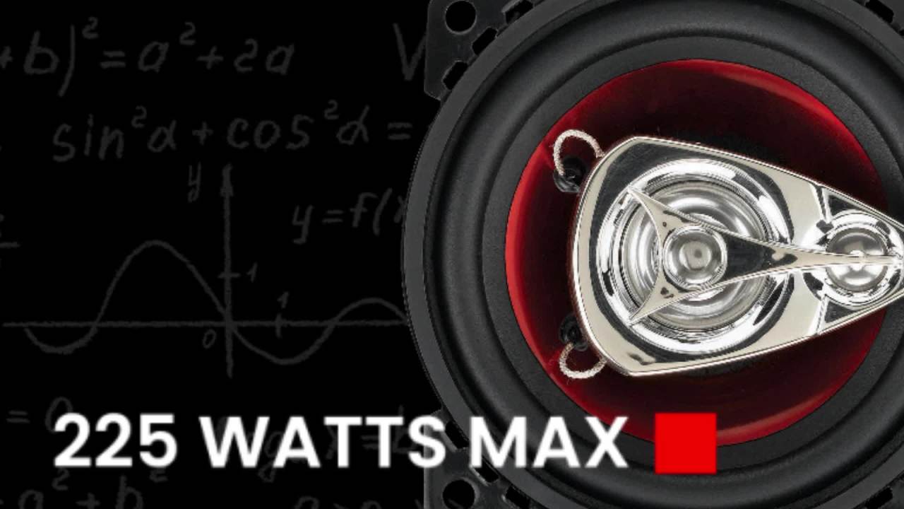 thumbnail video image 2 of BOSS Audio Systems CH4230 Chaos Series 4 Inch Car Stereo Door Speakers - 225 Watts Max, 3 Way, Full Range Audio, Tweeters, Coaxial, Sold in Pairs, 2 of 13