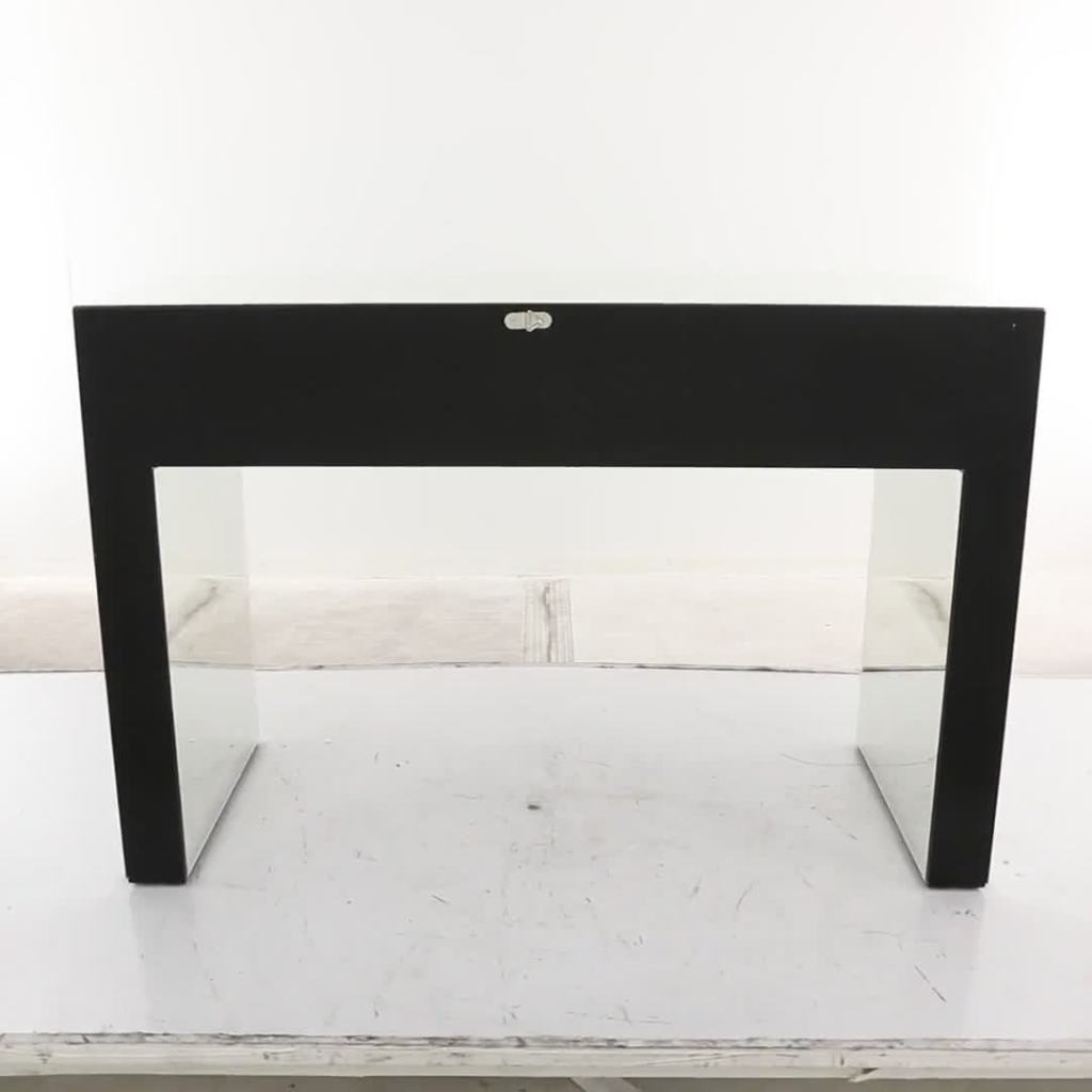 thumbnail video image 2 of DecMode 47" x 32" Silver Wood Mirrored 2 Drawers Console Table, 1-Piece, 2 of 15