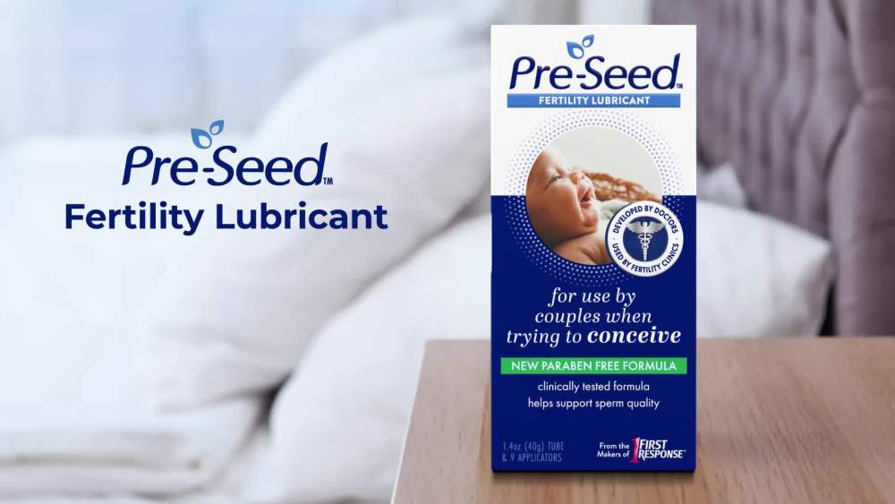 thumbnail video image 2 of Pre-Seed Fertility Lubricant, for Use by Couples Trying to Conceive, with 9 Applicators, 1.4 oz Tube, 2 of 10