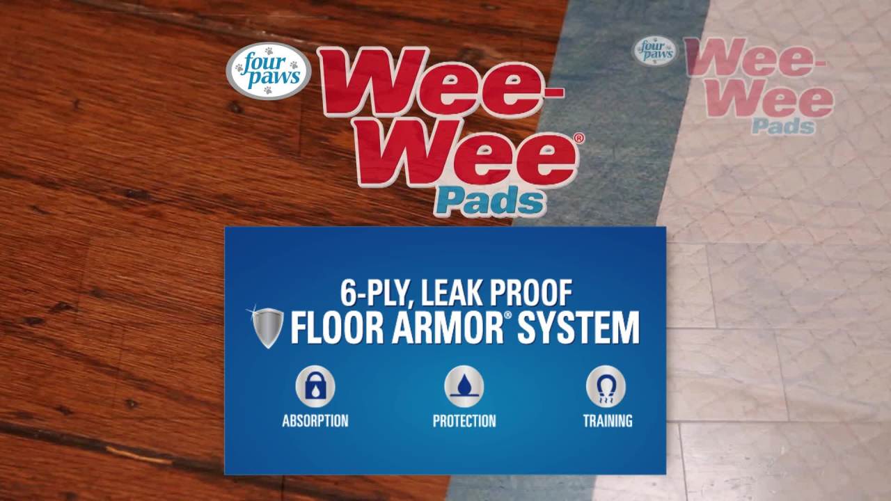 thumbnail video image 2 of Four Paws Wee Wee Gigantic Potty Training Dog & Puppy Pads, Pet Pee Pads, XXL 8 Count, 2 of 11